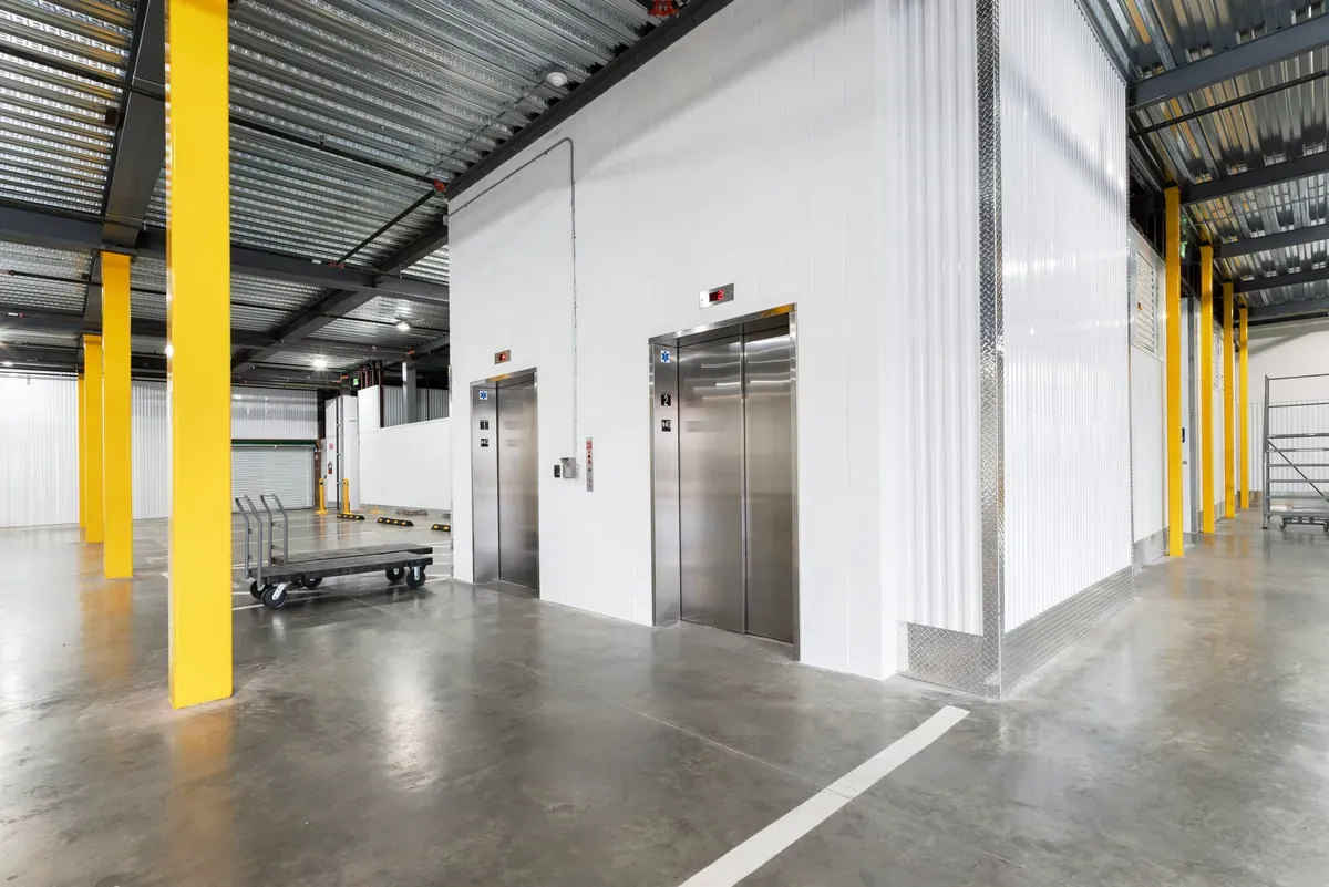 Interior of U-Stor-It self storage facility.