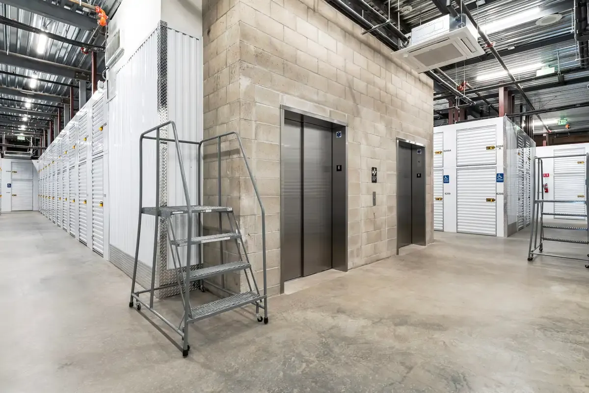 Interior of U-Stor-It self storage facility.