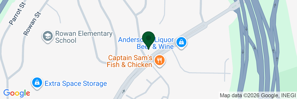 Map showing facility locations