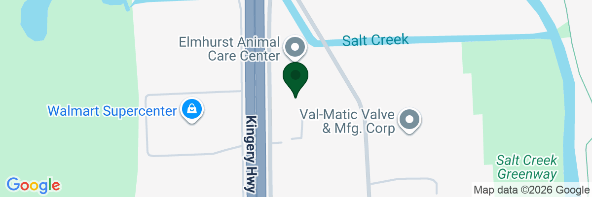 Map showing facility locations