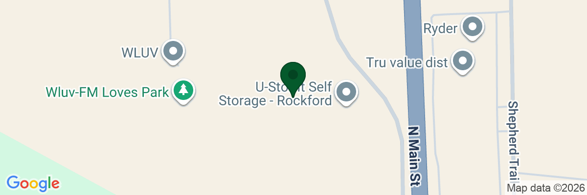Map showing facility locations
