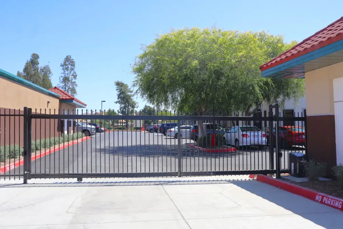 Backside gate at Murrieta Self Storage 